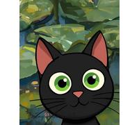 Water Lilies Cute Black Cat Notebook for Cat Lovers, Mindfulness & Creative Journaling | 8”x10”, 140 Pages: A calming lined notebook featuring a ... writing & journaling with a splash of joy
