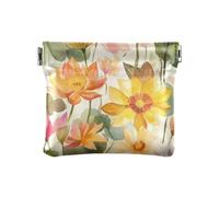 Water Lily Beauty - Portafoglio da donna in pelle con fiori estivi, con chiusura, ninfea bellezza Fiori estivi, 1 size, moderno