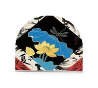 Water Lily - Portatovaglioli in acrilico rosso giapponese per cocktail in fattoria, autoportante, portatovaglioli e portautensili, decorazione per la casa per cocktail in fattoria, 1 confezione