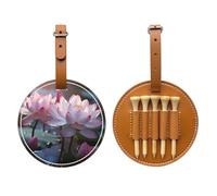 Water Lotus Brown Golf Tee Storage Bag - Facile da trasportare e più efficiente nel giocare a golf