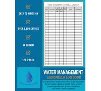 Water Management Legionella Log Book: Temperature Checks and Risk Assessment record keeping logbook to monitor water systems & prevent Legionella risks.