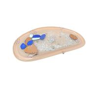 Water Mat, Inflatable Tummy Time Pad, Play Rug for Kids, Educational Learning Toy, Sturdy Portable Ideal for Bath, Easter and Beach Activities Pink, White