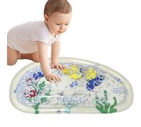 Water Mat, Inflatable Tummy Time Water Play Rug, 28.74x16.54x2.28 inches Sensory Developmental Learning Toy for Kids Boys, Bath, Easter, Beach Activities