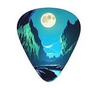Water Moon Caveguitar - Set di 12 plettri per chitarra acustica, basso, chitarra elettrica e molto altro ancora.