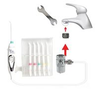 WATER NO LIMITS Irrigatore Dentale Professionale senza Batterie né Elettricità | Irrigatore Orale che Utilizza la Pressione del Rubinetto per un Flusso Lineare, Illimitato e Silenzioso (Standard)