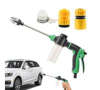 Water Nozzle Sprayer - Handheld High Pressure Rotating Head, Multi Function Adjustable Flow Tool for Versatile Cleaning and Irrigation Use | Lawn Backyard Patio Deck Vehicle Washing Garden Maintenance