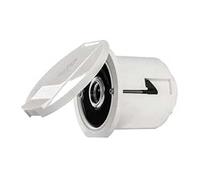 WATER OUTLET STRAIGHT+WHITE ROUND COVER