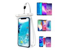Water Phone Protector Bag - Clear Floating Case, sacchetto impermeabile touch screen | Design con cordino sicuro antipolvere, costruzione resistente alla sabbia per uso in spiaggia, canottaggio