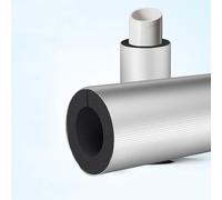 Water Pipe Insulation Sleeve Self Adhesive Foam Tube, Aluminum Foil Covers for Spigot, Winter Outside Pipes, Sprinkler(ID*TH 48*50mm/1.89*1.97in)