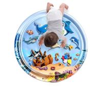Water Play Mat | Inflatable Interactive Cooling with Floating Fish Pattern | Cat Water Sensory Play Mat for Summer Activity Pet Hunting