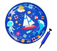 Water Play Mat, Pet Cooling Cushion, Thickened Non-Slip Design with Splash-Resistant, Cat Splash Pad for Toddler, Dogs, Cats, Playground, Outdoor, Indoor, 39.37 inches