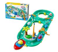 Water Play Table, Outdoor Sensory Toy, Portable Splash Station, Interactive Activity Features Accessories for School, Patio, Playroom, Park, Camping Use, 23.62x11.81x3.94 Inches