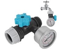 Water Pressure Regulator - Adjustable Water Pressure Control Valve | ABS And Stainless Steel Construction | Water Flow Regulating Valve For Home Plumbing, Garden Irrigation And Water Supply
