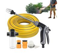 Water Pressure Washer - Portable Cleaning Tool for Car Garden Yard Patio | Handheld Sprayer with Multi Mode Nozzle, Adjustable Spray Foam Bottle, Outdoor Use for Driveway Porch Pathway Terrace