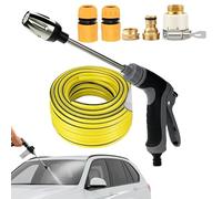 Water Pressure Washer - Stainless Steel With Connectors Adjustable Nozzle, Pressure Washer For Car Detailing,for Vehicle Automotive Window Glass Garden Yard Lawn Patio Watering Washing