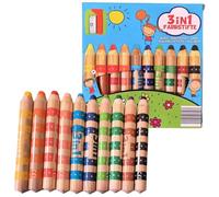 Water Soluble Crayons, 10 Pieces Coloring Art Supplies Set, Smooth Washable Color Sticks, Vibrant Easy Blending Feature, Classroom Kindergarten Home Travel Boys Girls Back To School Party Favors Use F