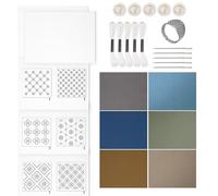 Water Soluble Sashiko - Sashiko Hand Sewing Kit | Water Soluble Sashiko Kit, Sashiko Template Practice Kit, Water Soluble Needle & Fabric Material Kit, Water Soluble Sashiko Embroidery Beginner Kit
