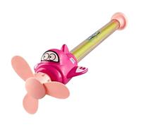 Water Sprayer - 16.14 Inch Rotating Firework Water | Airplane Shape Pull Out Squirt With Propeller | Outdoor Pool Beach Backyard Party Summer Abs, 28″ Max Stretched, 3+ Ages