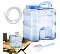 Water Tank - 9.45x7.87x12.2 Inches Water Container |10l Camping Wâter Dispenser | Car Wâter Storage Tank | Leak-Proof Heavy-Duty Bucket with Dispenser for Home Rv Survival Patio Farm Pool