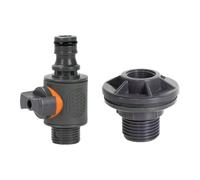Water Tank Hose Adapter - 3/4 Inch Tank Pipe Fittings Connector | Water Barrel Adapter | For Home Garden Backyard Outdoor Irrigation Pond Waterfall Faucet