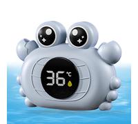 Water Temperature Gauge - Cute Crab And Duck Bath Thermometer, Waterproof Floating Kids Bath Toy | Cartoon Bathroom Toy For Bathtub, Toilet, And Water Environment Safety