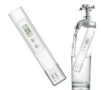 Water Tester, Digital Ppm Meter, 5.43x0.94 Inches, Instant Compact Lightweight Design User Friendly, Reading Tool for Filter, Tank, Home, Science Experiments and Camping Use