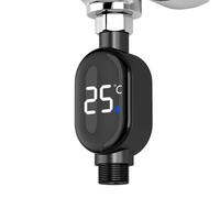 Water Thermometers, Digital Temperature Display Valve, Real-Time Water Heat Monitor, No Battery Required Measuring Tool, Accurate Sensor for Bathroom Kitchen Nursery Room Use