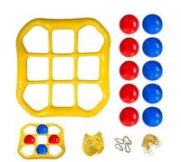 Water Toss Game - Floating Target Set, ampia con palline morbide, Heavy-Duty Waterproof Vinyl, High Visibility Graphics, Educational Pool Toy for Families Playing at The Lake Or During Summer