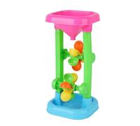 Water Tower Toy, Rotating Water Play Set with Hourglass Wheel, Fun Outdoor Splash Activity for Kids, Sturdy acrylic Build, Crafted from Pp Material, 10.63x5.12x5.12in