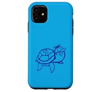 Water Turtle Boy Teenager Chewing Bubble Gum divertente Cappy Cap Custodia per iPhone 11