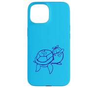 Water Turtle Boy Teenager Chewing Bubble Gum divertente Cappy Cap Custodia per iPhone 15