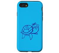 Water Turtle Boy Teenager Chewing Bubble Gum divertente Cappy Cap Custodia per iPhone SE (2020) / 7 / 8