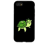 Water Turtle Boy Teenager Chewing Bubble Gum divertente Cappy Cap Custodia per iPhone SE (2020) / 7 / 8