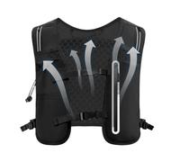 Water Vest, 4L Lightweight Running Vest, Adjustable Chest Straps 14.17x11.81x1.18 inches, Reflective Phone Holder, for Women & Men, Outdoor Jogging, Cycling, Hiking, Trail Race