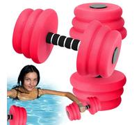 Water Weights Exercise, Dumbbell Pool Fitness Equipment, 10.83x5.91 Inches 2 Pieces Lightweight Floating, Resistance Strength Training, Recovery Workouts for Men Women Adults Use