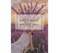 "water what waters you" notebook: 60 pages school notebook with grid | A5 exercise book | office notes | aesthetic style flower cover | diary | personal notes