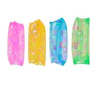 Water Wiggler 4 pezzi giocattolo serpente d'acqua antistress 4 colori TPR giocattoli da spremere con nastro interno morbido elastico fresco 5, 1x2, pollici giocattoli antistress per bambini adul