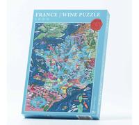 Puzzle del vino francese, puzzle da 1000 pezzi per adulti, bellissimo puzzle disegnato a mano dei vini e della geografia francesi