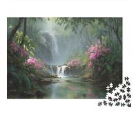 WaterAutunno Deep in The Foresta of Laos Puzzle Per Adulti |Fiori tropicali| 1000pcs (75x50cm) Puzzle Giochi EduGattoivi,decorazioni Per La Casa