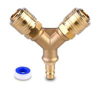 WATERBELINE 1/4 Y Tipi a tre vie Raccordo Manicotto Compressore d'aria Tubi d'aria Giunto Connettore rapido inglese Strumenti pneumatici