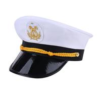 WATERBELINE Cappello da marinaio, cappello da marinaio, cappello di sicurezza grande per aerei, cappello da capitano aviazione per abiti alla moda