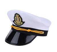 WATERBELINE Cappello da marinaio, cappello da marinaio, cappello di sicurezza grande per aerei, cappello da capitano aviazione per abiti alla moda