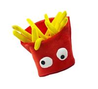 WATERBELINE Cappello per Halloween, cappello con patatine fritte alla francese, ideale per scherzi alimentari, Halloween, adorabile copricapo