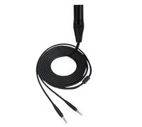 WATERBELINE Cavo per auricolari, due cavi per cuffie da 3,5 mm in morbido nylon intrecciato a 4 pin XLR per 2°/T5P cavo cuffie 300 cm