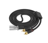 WATERBELINE Cavo sdoppiatore sbilanciato da 3 pin a 2 RCA maschio a 3 pin maschio/femmina, cavo adattatore per altoparlante stereo