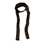 WATERBELINE Hollows Sciarpa in peluche lavorata a maglia a righe lunghe invernali avvolgente misto acrilico morbido accessorio unisex per donne uomini