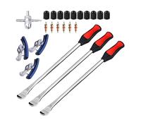 WATERBELINE Leva a cucchiaio per pneumatici, set di leve per pneumatici, resistenti, per moto, bici, auto, pneumatici, cambio pneumatici, protezione per cerchione