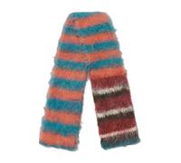 WATERBELINE Sciarpa in maglia a righe con blocco di colore morbido tessuto a maglia fazzoletto da collo leggero unisex accessorio invernale per viaggi in famiglia