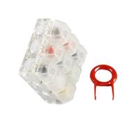 WATERBELINE Tastiere interruttori, 9 interruttori a chiave tester con copritasti multicolore e base trasparente per gli appassionati di tastiere meccaniche