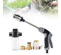 Waterblitz Pressure Washer, 2025 New Water Blitz Power Washer, Turbowasher for Garden Hose for Three Spray Modes, Equipped with Metal Joints and 15m Telescopic Tube for 1/2" Pipe (Set B)
